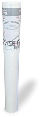 Perfect Cover Super Abdeckvlies – Extra starke Malerfolie & selbstklebendes Abdeckvlies flüssigkeitsdicht – Malervlies für Renovierung, Bau & Bodenschutz – recycelbar (0,65m x 25m)