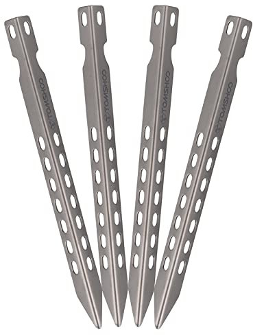 SIUKE 4/6 Pack 6,3 Zoll Camping Zeltheringe Ultraleicht Winddicht Titan Zeltheringe Camping Wandern Zeltheringe Nägel