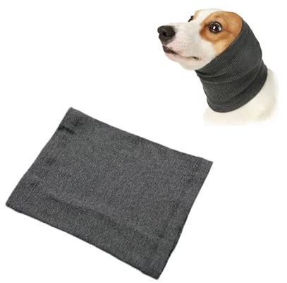 Beruhigende Snoods für Hunde, Hunde-Schlauchschal, Halswärmer und Ohrenschützer für Hunde Lärmschutz, Beruhigend für Haustiere Ohrenklappe Kopfwickel,Reduziert Lärm Ohrenschild (S)