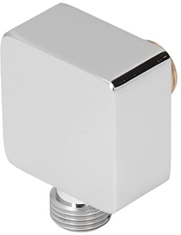 Copper Wall Supply Elbow, Handheld Shower Wall Connector Wall Mounted Water Outlet Supply Elbow Square Wall Elbow for Hand Shower, Grey