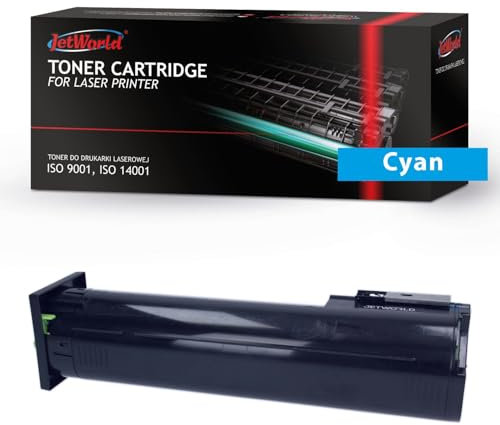 JetWorld Toner Ersatz Lexmark 72K20C0 Cyan für CS820de, CS820dte, CS820dtfe, CX820de, CX820dtfe, CX825de, CX825dte, CX825dtfe 8000 Seiten je Tonerkartusche, Hochwertiger Druck