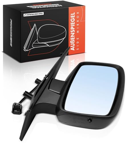 Frankberg Specchietto retrovisore esterno destro, 7 poli ed elettrico, pieghevole, sensore di temperatura e luce lampeggiante, compatibile con Jumpy (07-16) Scudo Kasten (07-16)
