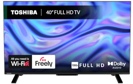 Toshiba 40 LV2553DB Full HD Smart VIDAA TV, HDR, Freely, Disney plus, Prime Video, Netflix, Dolby Audio, Works with Alexa, Works with Google Assistant, VIDAA Voice 2025