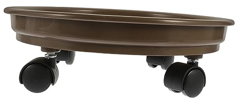 TOYANDONA Bandeja para Macetas con Ruedas Palet para Macetas Transportador De Jardineras Soporte para Plantas con Ruedas Giratorias Bandejas para Jardineras