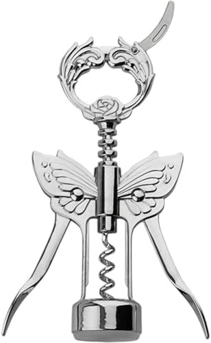 Zghhc Wine Bottle Opener with Foil Knife Butterfly Corkscrew Professional Beer Opener Metal Multifunctional Corkscrew for Waiters Bartenders