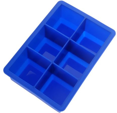 CONGARTENO Moule à Glaçons Silicone Carrés Bleu Bac Multifonction pour Glace Gelée Pudding Chocolat Moule Alimentaire Réutilisable Format Pratique
