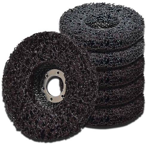 ZDOZITZ 4.5 Black Paint Stripping Disc - Ideal for Rust Removal on Metal Surfaces, Paint Stripping for Auto Body Work, and Oxidation Cleaning in Industrial Applications - Compatible with Angle Grinde