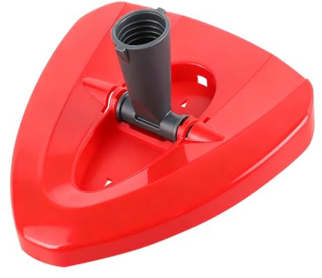 cddcwz 1 pezzo rosso Testa ricambio per mocio, accessorio per mocio rotante | compatibile con Vileda Turbo EasyWring 2 in 1, copritesta di ricambio per mocio triangolare rotante