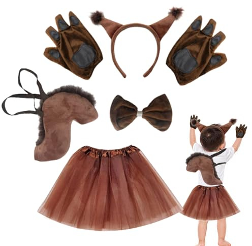 Costume Scoiattolo, Cosplay Per Halloween,Bel Costume Cosplay per Gioco di Ruolo Bambini - Per Natale Pasqua Carnevale Teatro Opere Scuole Compleanno Servizio Fotografico