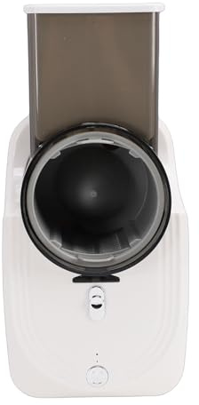 Riuulity Rallador de Verduras Eléctrico, Cuchillas de Acero Inoxidable, Cortador Rápido de Ensalada, 5 Cuchillas Intercambiables, Función de Parada Automática