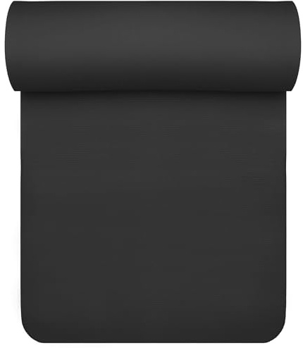 Yogistar Pilatesmatte Basic - rutschfest und schadstofffrei - Schwarz