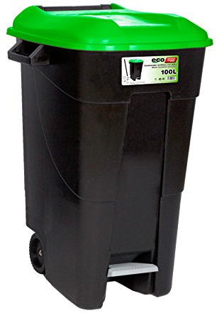 Tayg T-421037 Eco - Contenedor de Residuos Eco , color Verde, 100 L