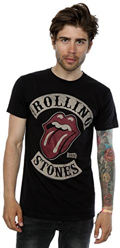 Rolling Stones Tour 78 Herren-T-Shirt, Kurze Ärmel Gr. XL, schwarz