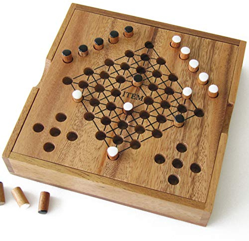 ITEM® strategispel för 2 spelare i massivt trä enligt CE-standarder, uppfann i Bretagne exklusivt franskt varumärke, snabbspel, resespel, breton, nyhet 2018, klassisk framtid.
