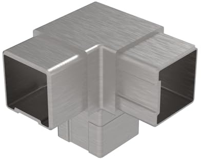 Sellon24® Edelstahl Rechteckverbinder Vierkant Rohr 40x40 4304.040.