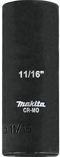 Makita A-99596 11/16 Deep Well Impact Socket, 3/8 Drive