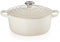 Le Creuset Evolution Cocotte de hierro fundido con tapa, Redonda, Pomo de acero inoxidable, ⌀ 20 cm, 2,4 L, Beige Merengue,21177207164430