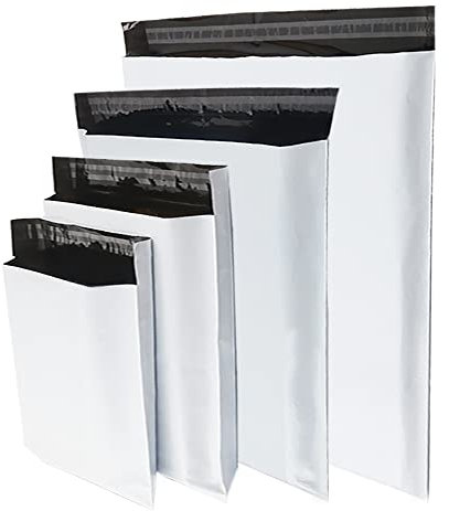 Rshuhx Versandtaschen Plastik Warensendung A3/A4/B4/C5 Gemischt 100Stück Blickdicht Selbstklebend Versandtüten für Kleidung Gütern Textilien Logistikverpackungen Transport Geschenktüten