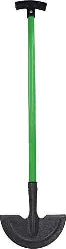 U.saf Half Moon Lawn Edger Carbon Steel Blade With Tubular Steel Shaft Lightweight Edging Knife For Garden Borders Pathways Flower Beds Lawn Edging Tool Green (91 x 22 x 11cm).