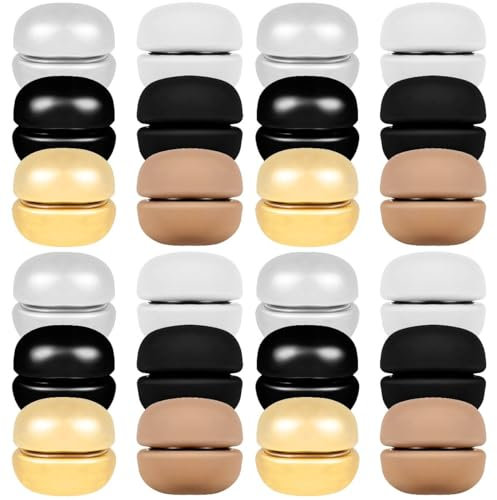 Tofficu 24paare Magnetische Hijab-broschen Magnetverschlüsse Verchromtem Komfortable Und Clips Für Schals Und Kleidung
