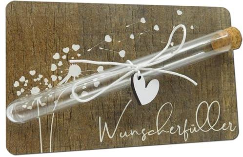 Geldgeschenk für einen besonderen Wunsch - Traum I Originelles kleines Geldgeschenk & Gutscheinidee I Wunscherfüller Geschenk I Geldgeschenke Geldverpackung I Karte mit Pusteblume Wunscherfüller