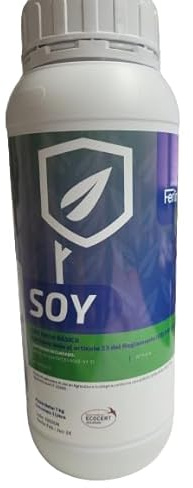 Fertimon SOY 1 litro - Soaga. Sustancia básica con efecto fungicida. Con lectina de soja. Eficaz contra oídio y mildiu. Apto en agricultura ecológica.