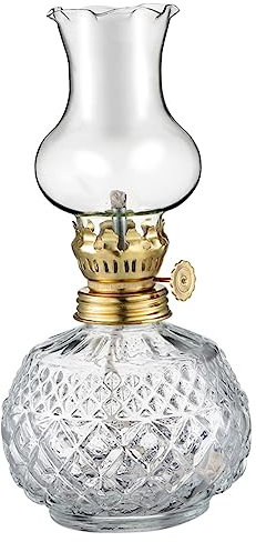 Öllampe aus Glas Vintage Petroleumlampe für Innenbereich Weihnachten Party