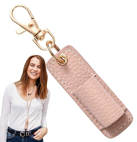 Clip porte-stylo pour cordon tour de cou,porte-stylo pour cordon | Porte-clés clip stylo en cuir,Porte-stylo en cuir Portable, porte-stylo de cou, porte-clés pour stylos, stylos, crayons