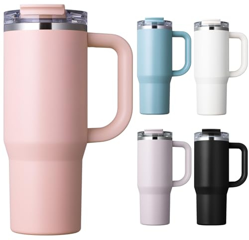 Homealexa 900 ml termosflaska, vakuumisolerad mugg, drickflaska i 304 rostfritt stål, LED-pekskärm temperaturvisning, termoskanna, vattenflaska perfekt för hem, kontor, resor, sport