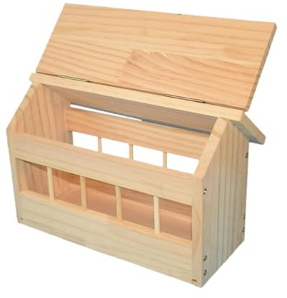 Sharplace Mangeoire à Pigeons, Distributeur de Nourriture, Fournitures pour Oiseaux, Bois, Jardin, mangeoire à Poulets, Abreuvoir pour volailles, Pigeons, S