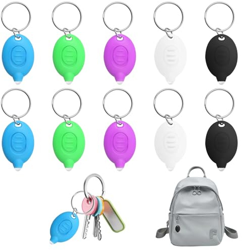 Brightora 10 Pack LED Keychain Flashlight Mini LED Torch Keychain Light