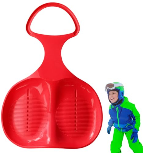 Sand-Schiebebrett, Downhill-Schlitten mit Griffen, tragbar, kältebeständig, robust, für Kinder und Erwachsene