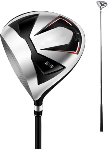Asixxsix Mazza da Golf in Legno, Fairway da Golf in Lega di Alluminio e Carbonio, Mazza Singola a Lunga Distanza con Baricentro Basso, Padroneggia il Legno, 10,5/12,5, 45,55 (Mano sinistra degli