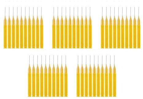 Interdentalborstar och tandtrådspinnar, Interdentalborste T-tröja kissar for tänder Tandtråd Tandpetare Hängselskenor Multicolor 8-40 st(Yellow 40pcs)
