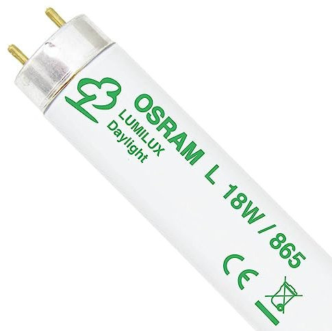 Osram, L 18W/865, tubo fluorescente da 18 watt, colore della luce: 865 (bianca diurna)