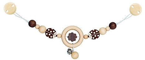 Heimess 763990 Kinderwagenkette Marienkäfer, natur