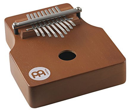 Meinl Percussion Pickup Kalimba/Daumenklavier - Musikinstrument für Kinder und Erwachsene mit Tonabnehmer/Elektronik - 9 Zungen - Antique Brown (KA9P-AB)