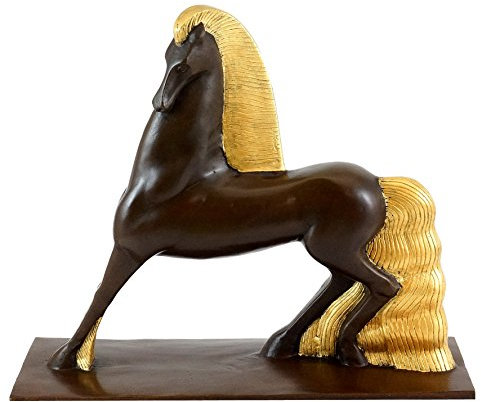 Kunst & Ambiente - Art Déco Bronzefigur - Le Cheval/Pferd/Hengst - signiert Alexandre Kéléty - Skulptur - Figur - Bildhauer