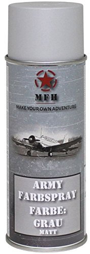 Armeeverkauf BW Army Farbspraydosen Sprühfarbe Armeelack 400ml DS 13,25 ?/L grau matt