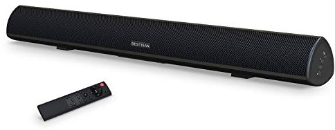 80 Watt Sound Bar, BESTISAN Sound Bars for TV of Home Theater System (Bluetooth 5.0, 34 inch, DSP, Strong Bass, Wireless Wired Connections, Bass Adjustable, Wall Mountable)