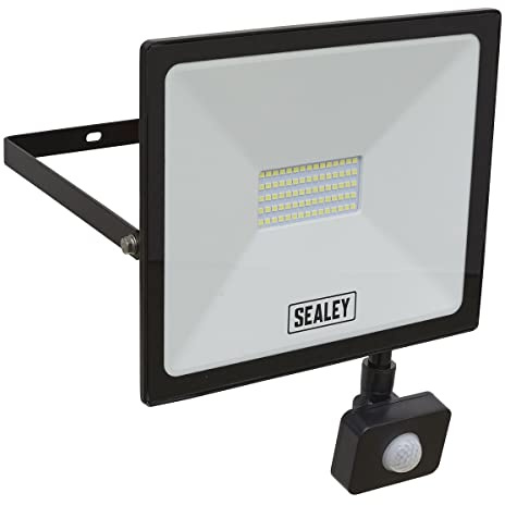 Sealey LED113PIR 50W SMD LED Extra Slim Floodlight with PIR Sensor