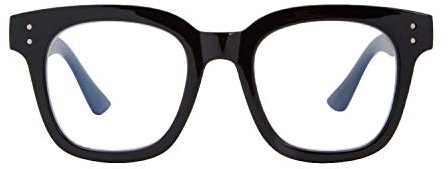 Madison Avenue Blaulichtfilter Brille Damen, Übergroße Computerbrillen zum Spielen, Metallscharnier Blaufilter Brille ohne Sehstärke