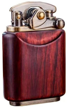 Kerosin Pfeifenfeuerzeug, Vintage-Kerosin, Kipparm, klassischer Zigarettenanzünder, Retro-Design, weiche Flamme, winddicht, Geschenk oder Sammlung (Gold)