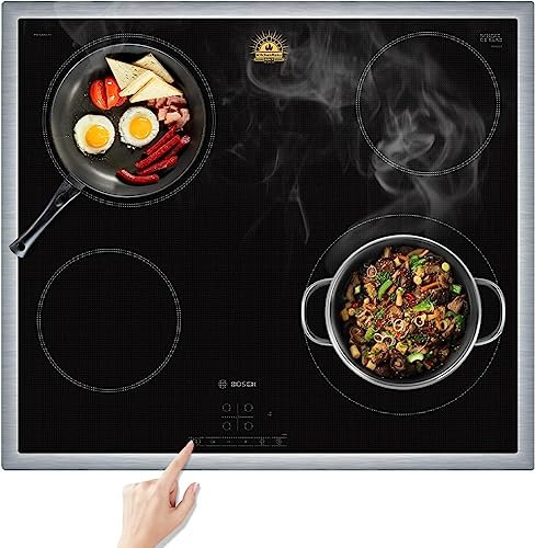 KitchenRaku Large Induction Hob Protector Mat 90x54cm,Translucent Induction Hob Cover - (Magnetic) Cooktop Scratch Protector - for Induction Stove,Multifunctional Silicone Mats