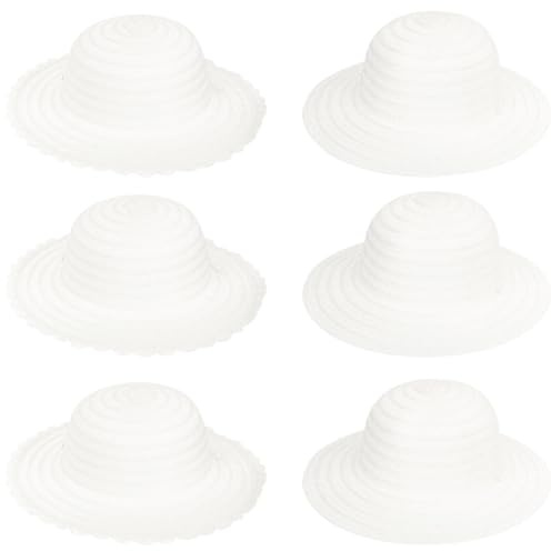 MAGICLULU Kids Creative Straw Hat 11.41In Lightweight Diy Painting Hat for Girls Party Dancing Graffiti Craft Accessory