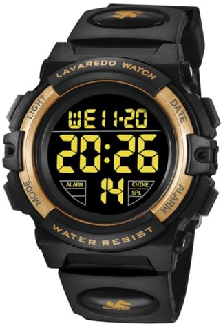 aswan watch Montre Digitale Enfant avec Chronomètre, Eclairage, Alarme, Calendrier-Montres Sport pour Fille Garcon avec Bracelet en Silicone