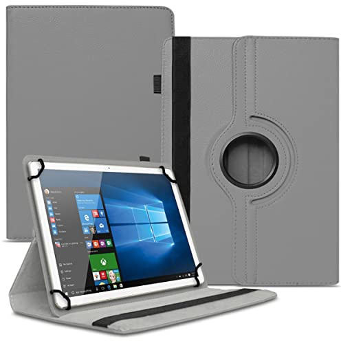 Tablet Hülle kompatibel mit Telekom T Tablet 10,4 Zoll Tasche Schutzhülle Case Universal Cover aus Kunst-Leder Standfunktion 360° Drehbar