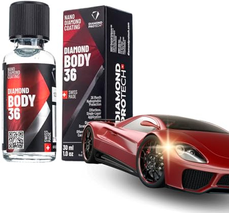 Diamond Protech Body 36-30 ml - Schützende Karosseriebehandlung, Polierschicht und Hydrophober Schutz gegen Schmutz und Kratzer - Bis zu 3 Jahre Schutz