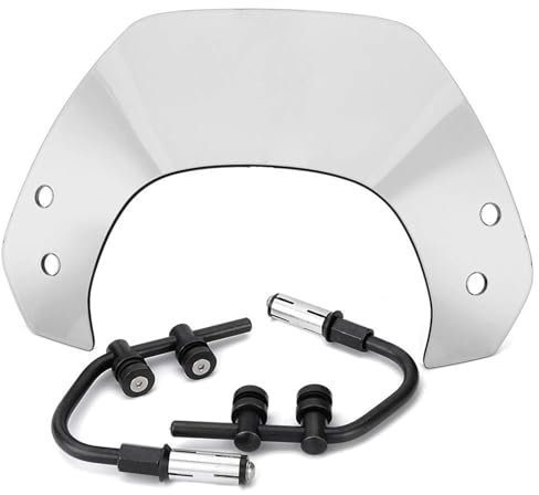Motorrad Windabweiser Motorrad Windschutzscheibe Windschutz Air Deflektor Für Vespa Für Sprint 125 150 2016-2022 Roller Zubehör Universal Windschild (Color : Model 2)