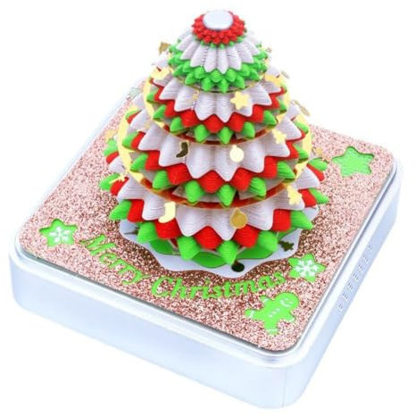 3D Weihnachtsbaum Papier Notizblock Schreibtischkalender 2025 Weihnachtsbaum Notizblöcke Neuartiges Weihnachtspapier Geschenk Geburtstag Notizblock Urlaubskalender Papier Weihnachten 2025 Zeit